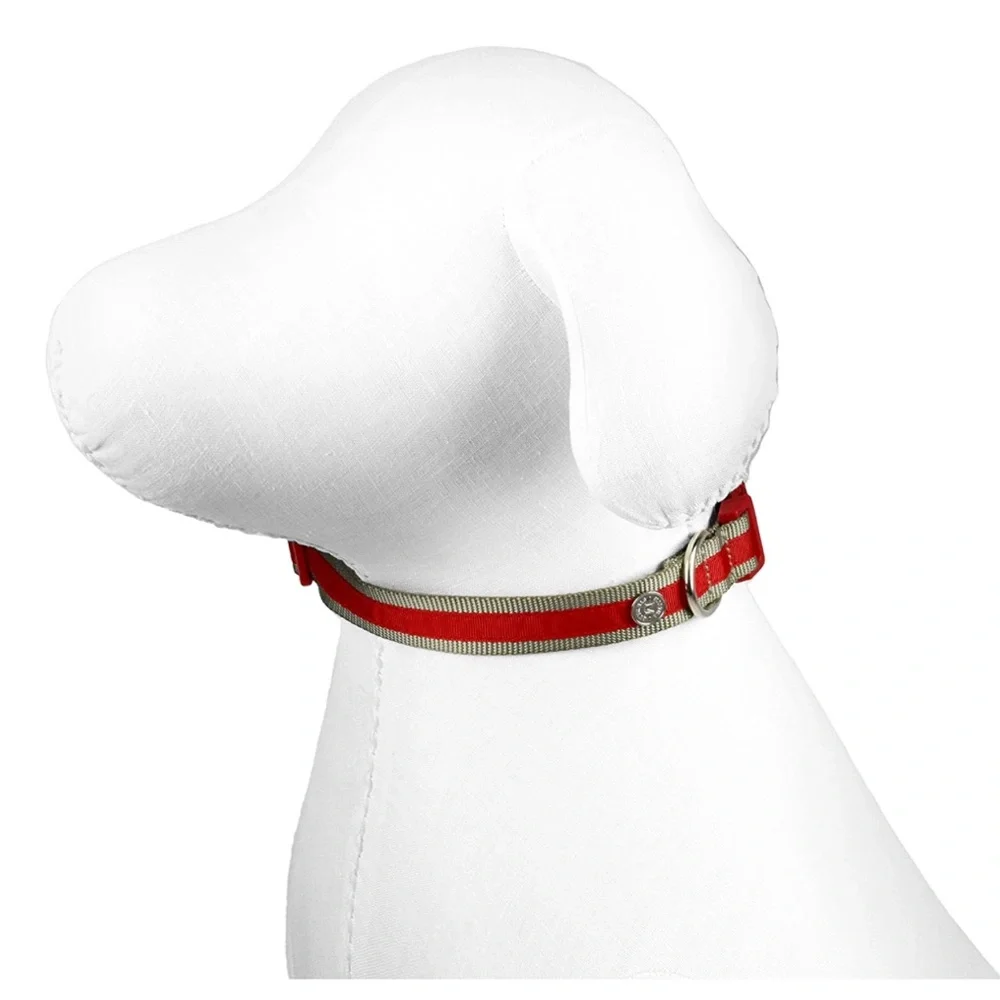 Martha Stewart Adjustable Nylon Collar Dog Color Dress Coral Size 16/M